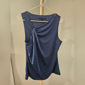 White House Black Market Blue Sleeveless Top